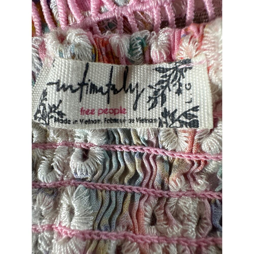 Free People White & Pink Lace Bralette - Picture 6 of 6